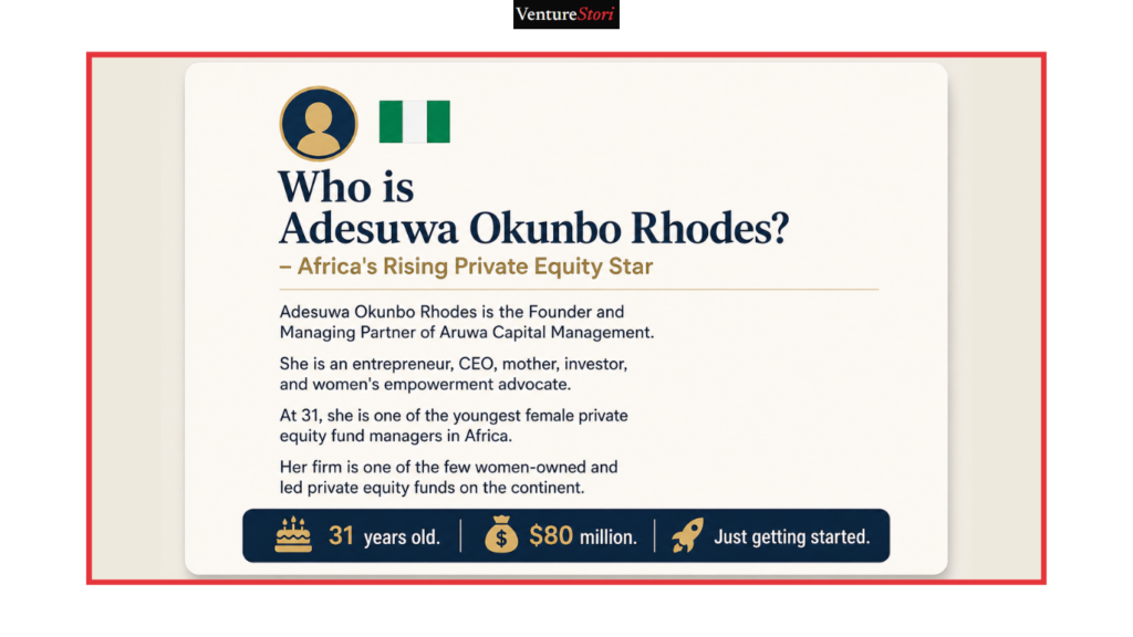 Portrait icon of Adesuwa Okunbo Rhodes Aruwa Capital founder, highlighting her status as a young female private equity leader.